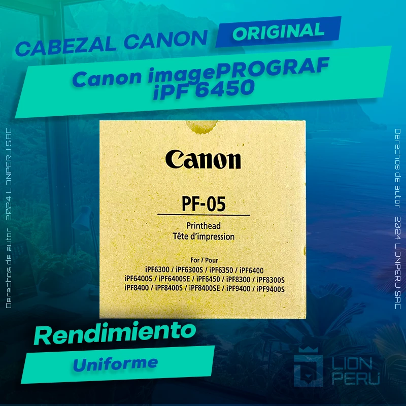 Cabezal Canon iPF 6450 imagePROGRAF Cartucho Original
