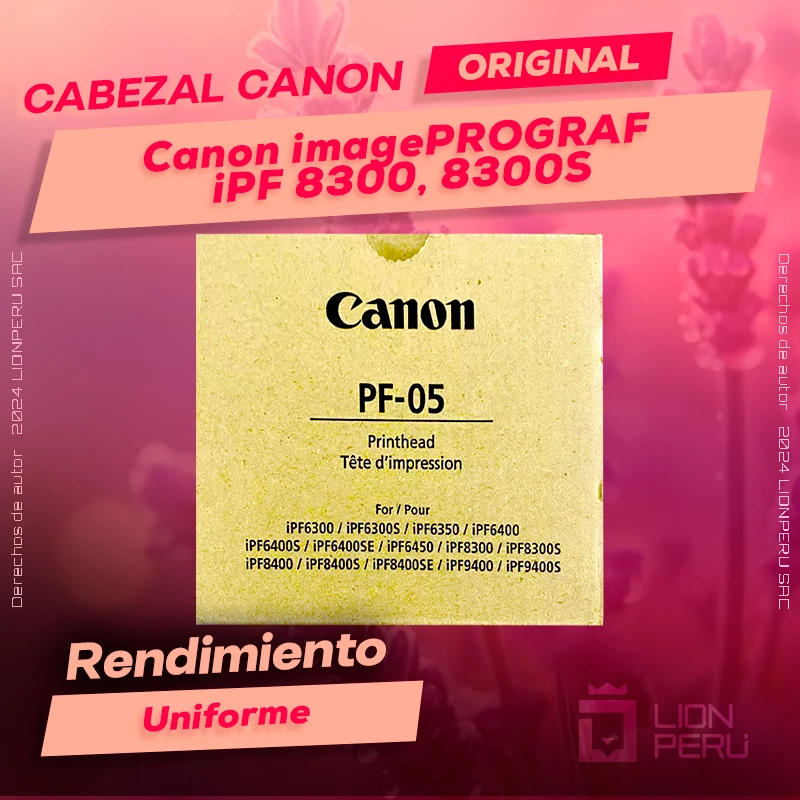 Cabezal Canon iPF 8300, 8300S imagePROGRAF Cartucho Original