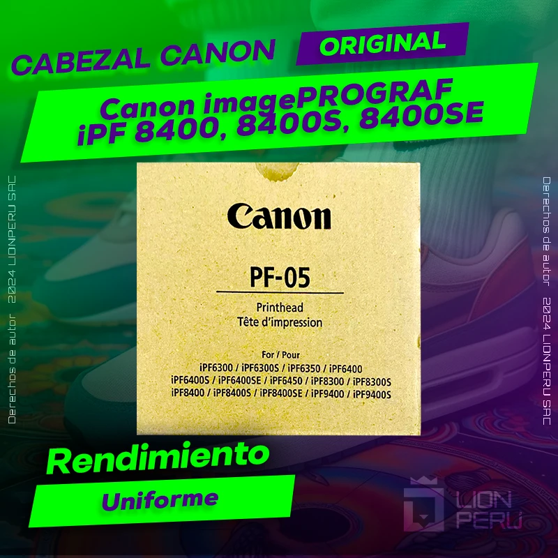 Cabezal Canon iPF 8400, 8400S, 8400SE imagePROGRAF Cartucho Original