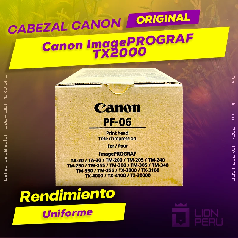 Cabezal Canon TX2000 ImagePROGRAF Cartucho Original
