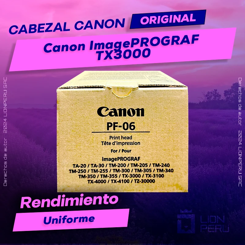 Cabezal Canon TX3000 ImagePROGRAF Cartucho Original