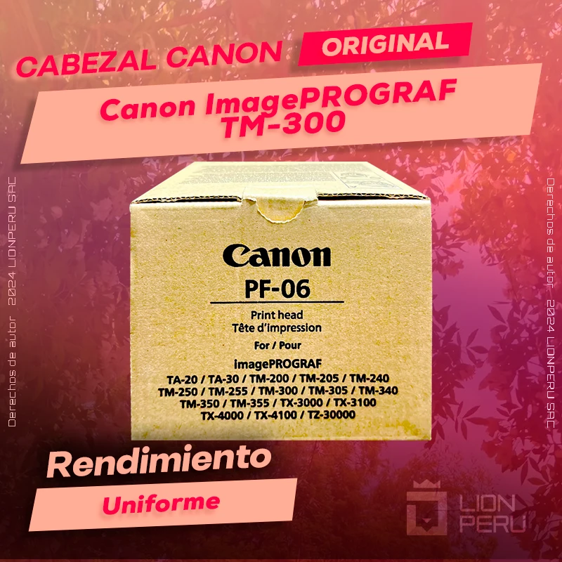 Cabezal Canon TM-300 ImagePROGRAF Cartucho Original