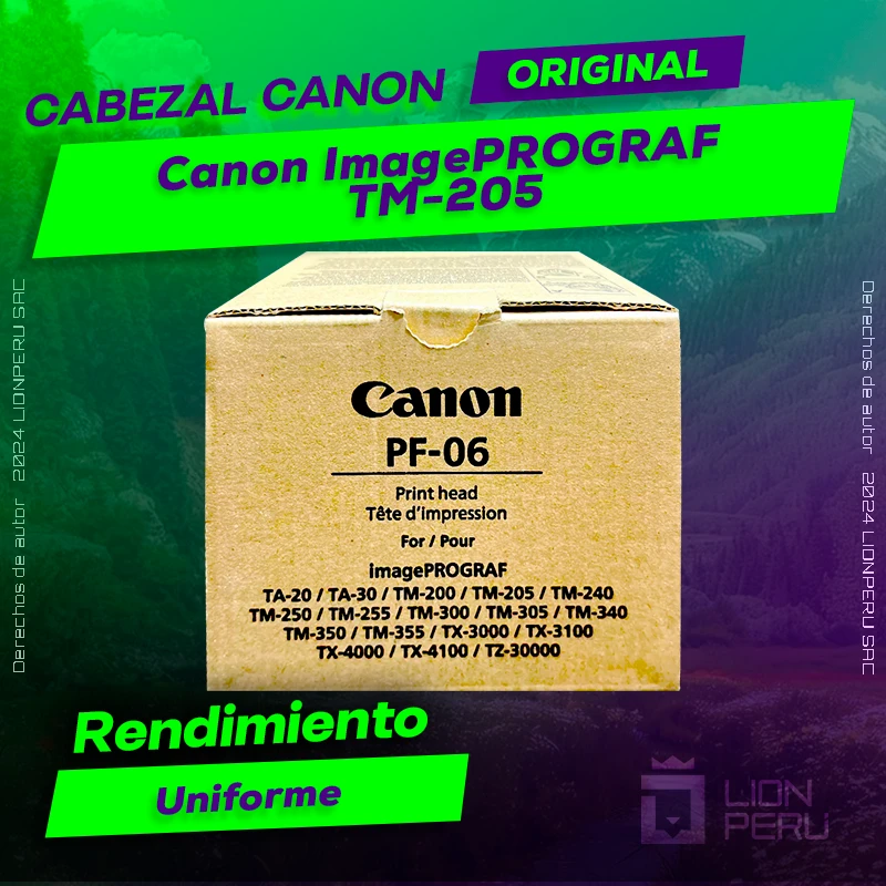 Cabezal Canon TM-205 ImagePROGRAF Cartucho Original