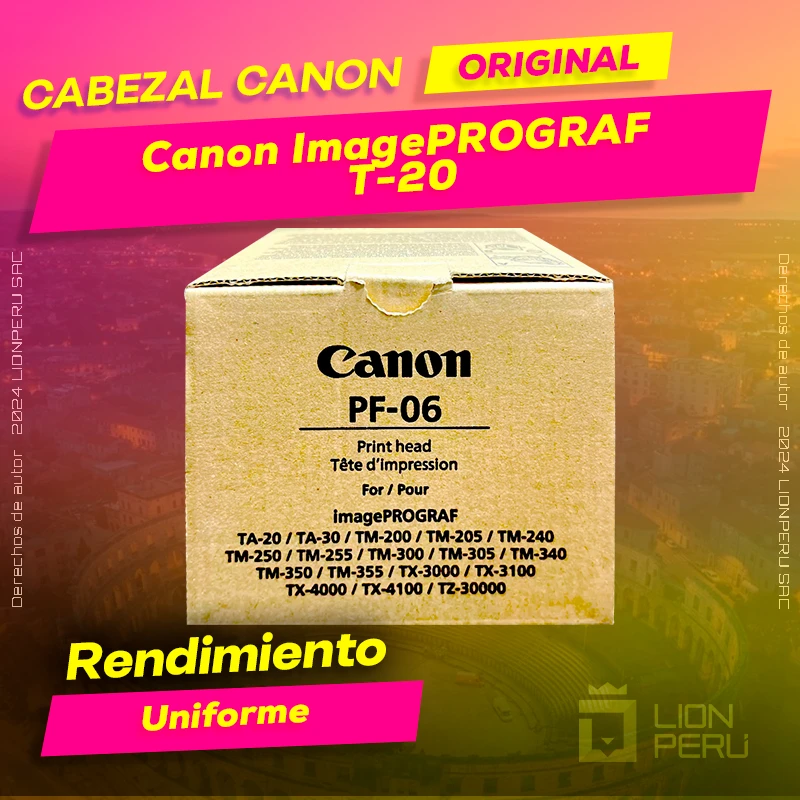 Cabezal Canon T-20 ImagePROGRAF Cartucho Original