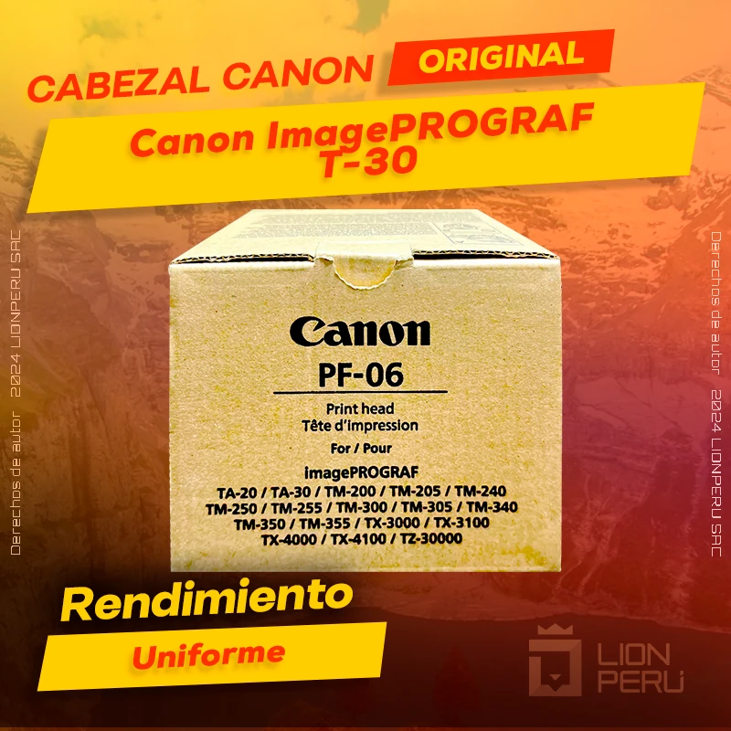 Cabezal Canon T-30 ImagePROGRAF Cartucho Original