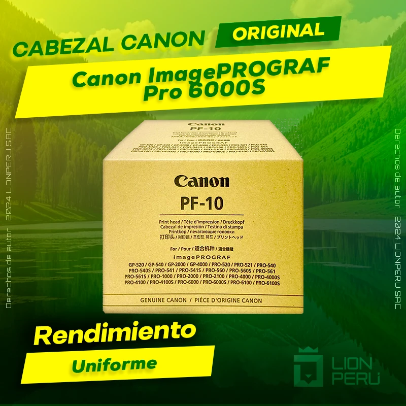 Cabezal Canon Pro 6000S ImagePROGRAF Cartucho Original