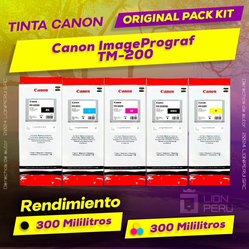 Tinta Canon TM-200 ImagePrograf Cartucho Original