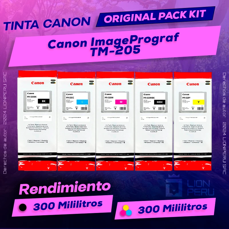 Tinta Canon TM-205 ImagePrograf Cartucho Original