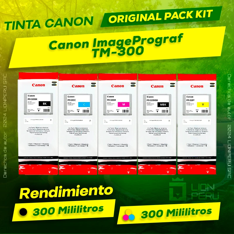Tinta Canon TM-300 ImagePrograf Cartucho Original