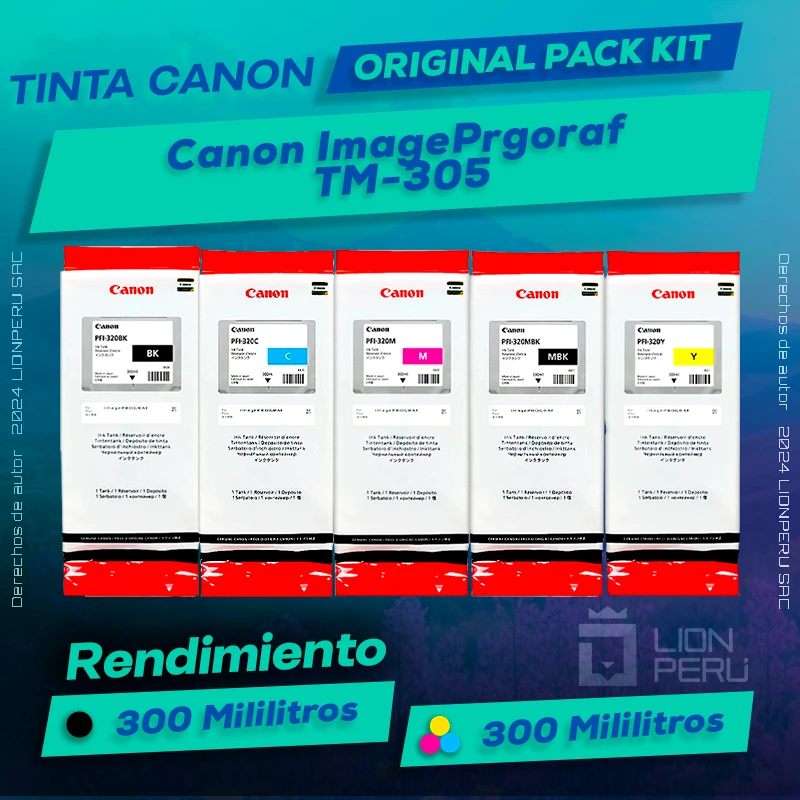 Tinta Canon TM-305 ImagePrograf Cartucho Original