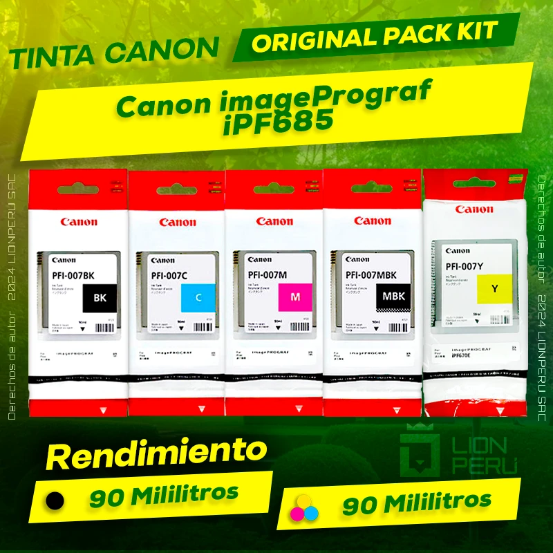 Tinta Canon iPF685 imagePrograf Cartucho Original
