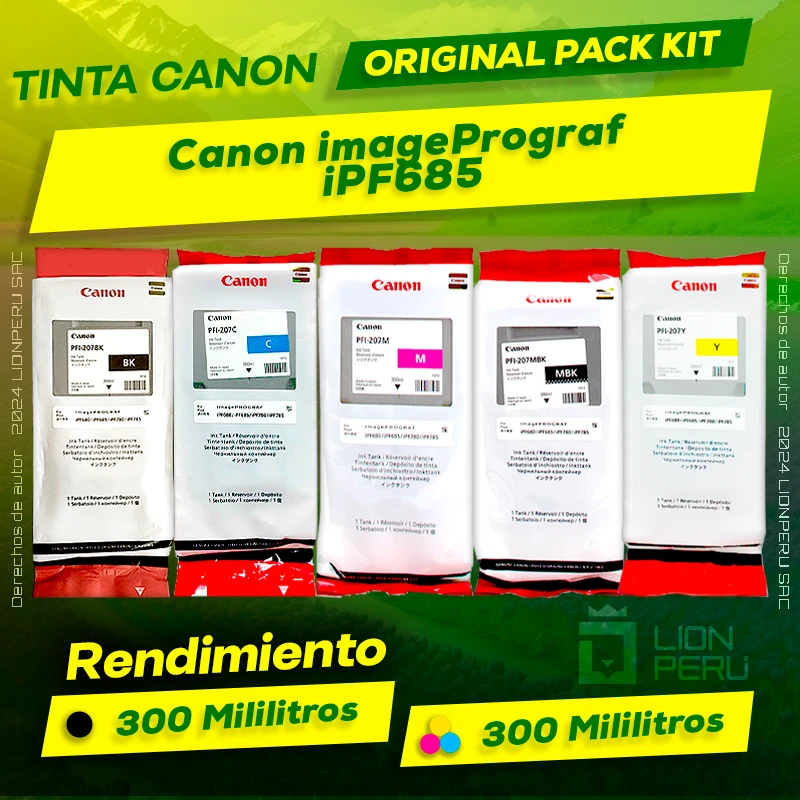 Tinta Canon iPF685 imagePrograf Cartucho Original