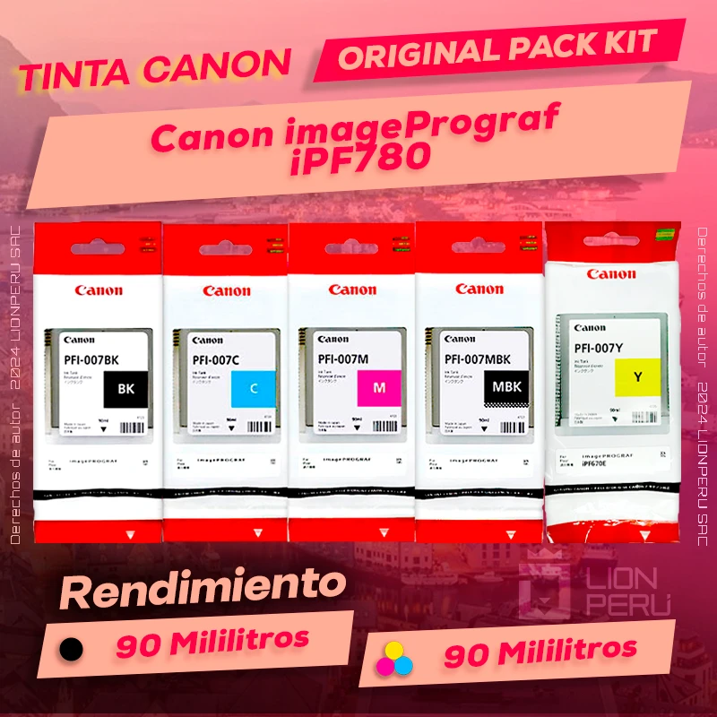 Tinta Canon iPF780 imagePrograf Cartucho Original
