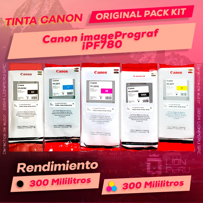 Tinta Canon iPF780 imagePrograf Cartucho Original