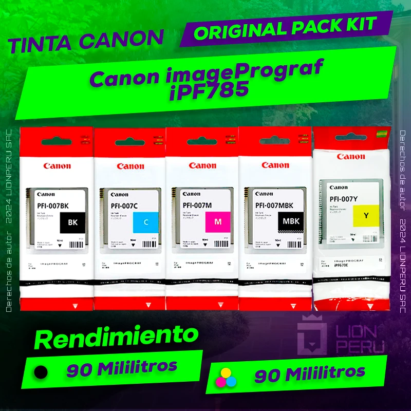 Tinta Canon iPF785 imagePrograf Cartucho Original