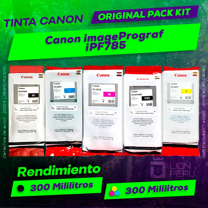 Tinta Canon iPF785 imagePrograf Cartucho Original