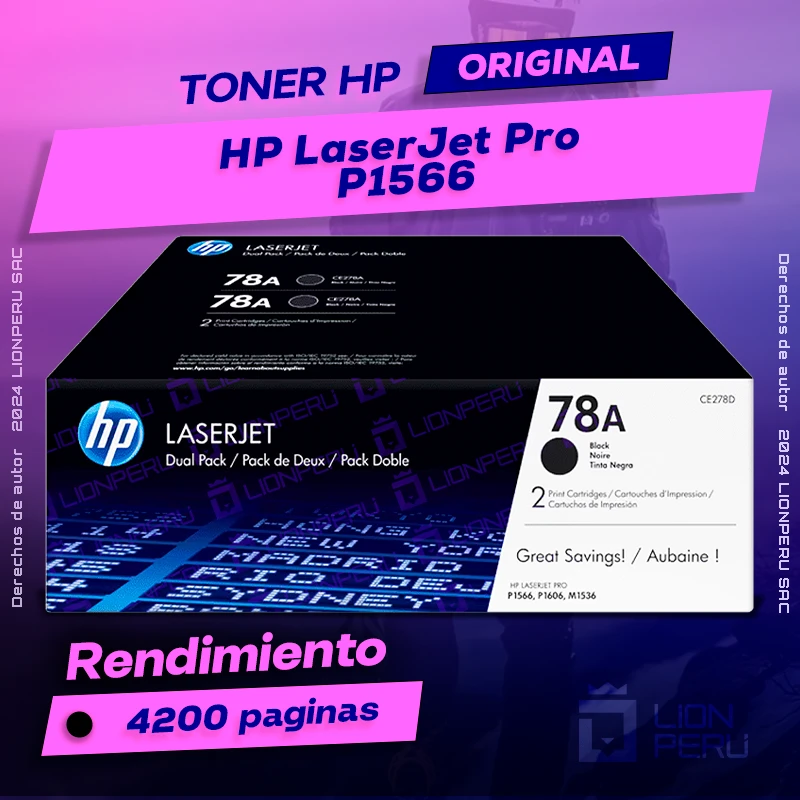 Toner HP LaserJet Pro P1566 Cartucho Original