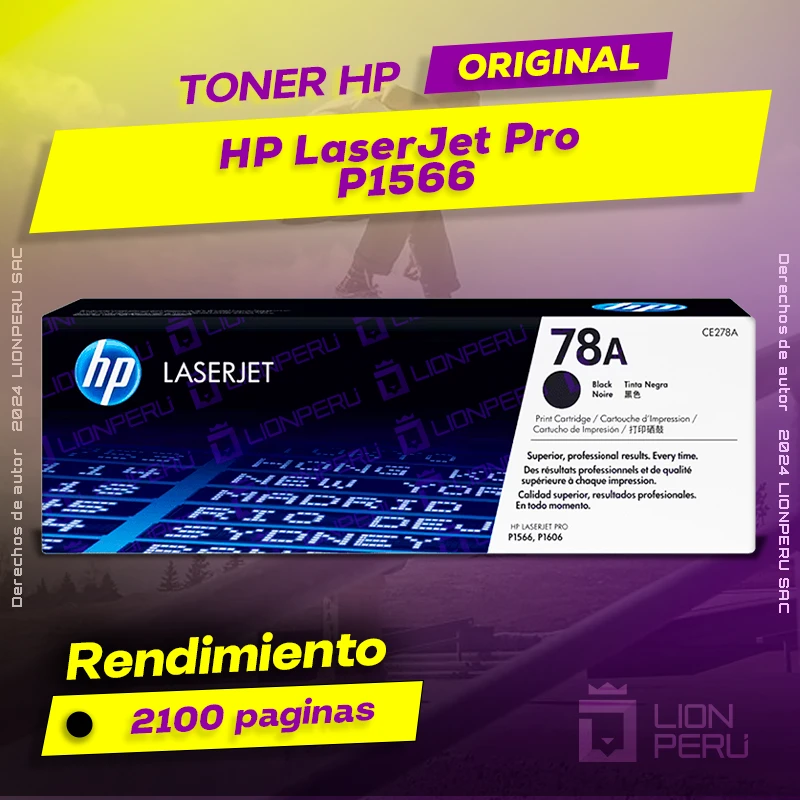 Toner HP LaserJet Pro P1566 Cartucho Original