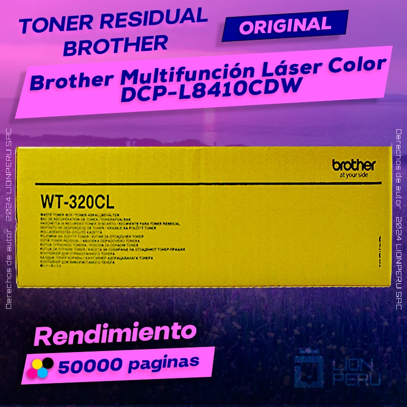 Toner Residual Brother DCP-L8410CDW Multicolor Cartucho Original