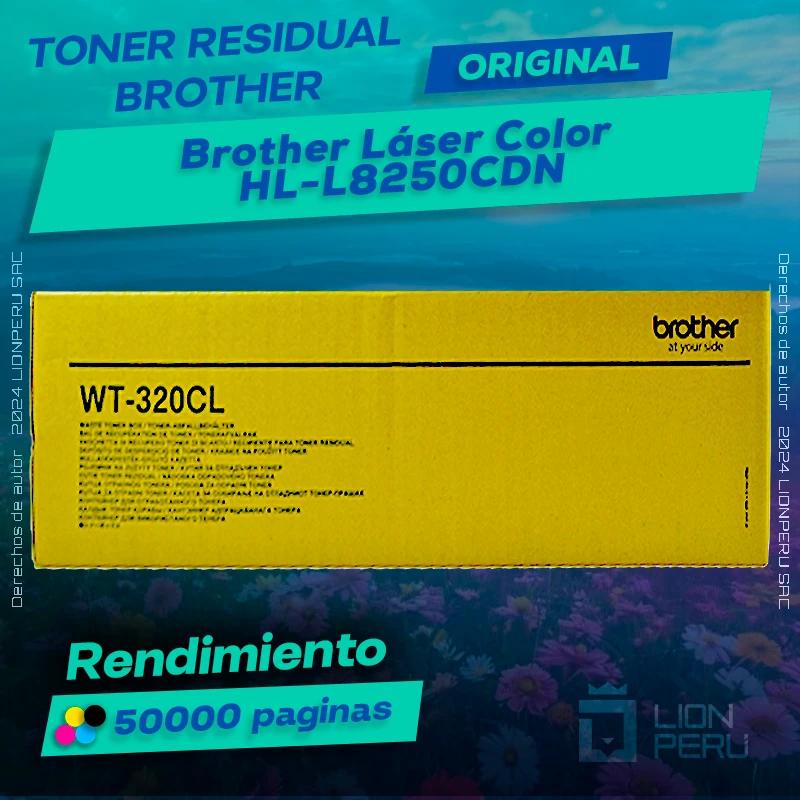 Toner Residual Brother HL-L8250CDN Multicolor Cartucho Original