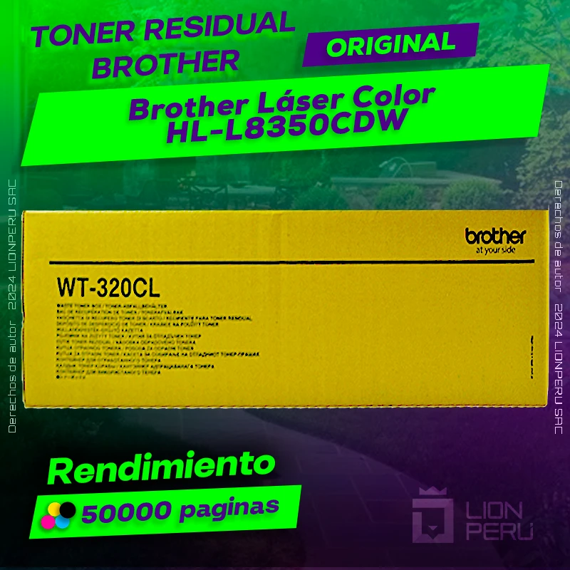 Toner Residual Brother HL-L8350CDW Multicolor Cartucho Original