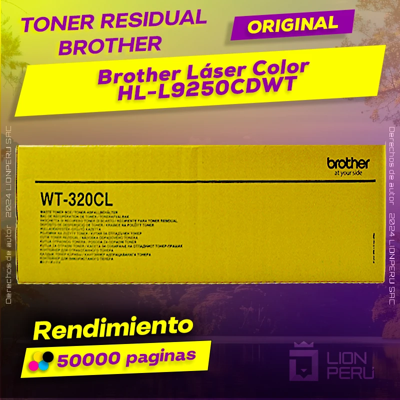 Toner Residual Brother HL-L9250CDWT Multicolor Cartucho Original