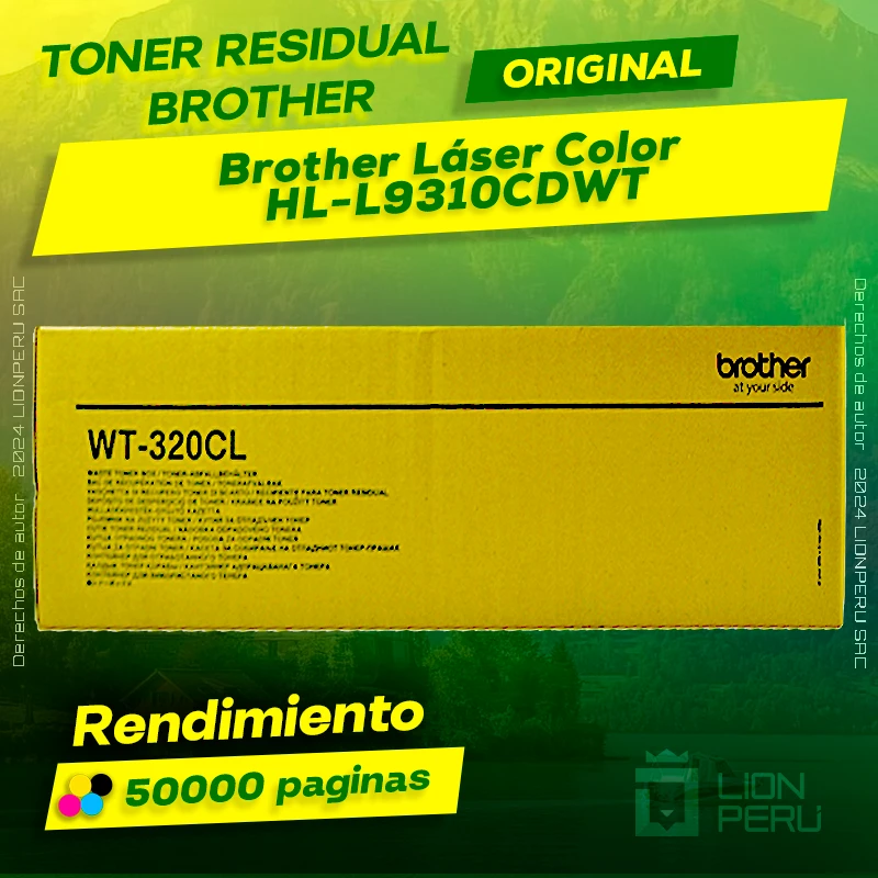 Toner Residual Brother HL-L9310CDWT Multicolor Cartucho Original
