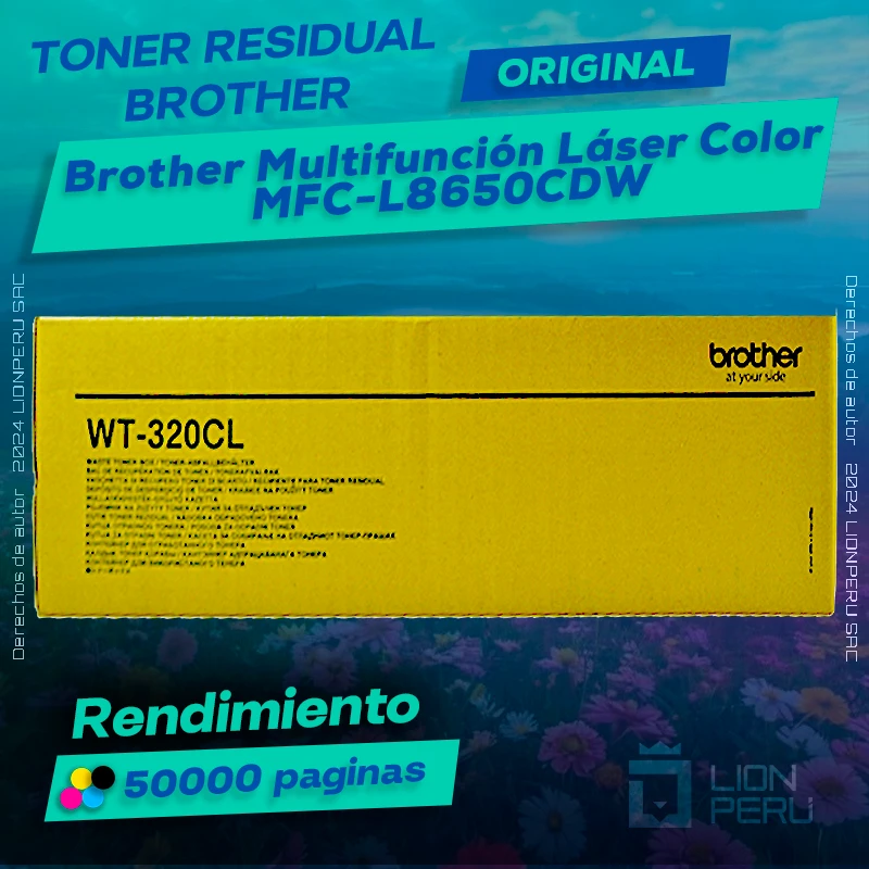 Toner Residual Brother MFC-L8650CDW Multicolor Cartucho Original