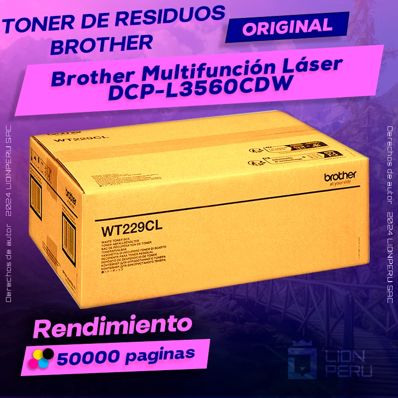 Toner de residuos Brother DCP-L3560CDW Cartucho Original