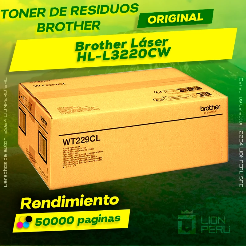 Toner de residuos Brother HL-L3220CW Cartucho Original