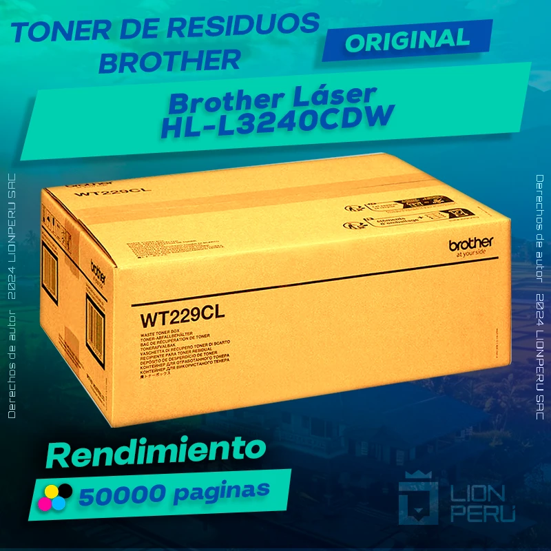 Toner de residuos Brother DCP-L3560CDW Cartucho Original