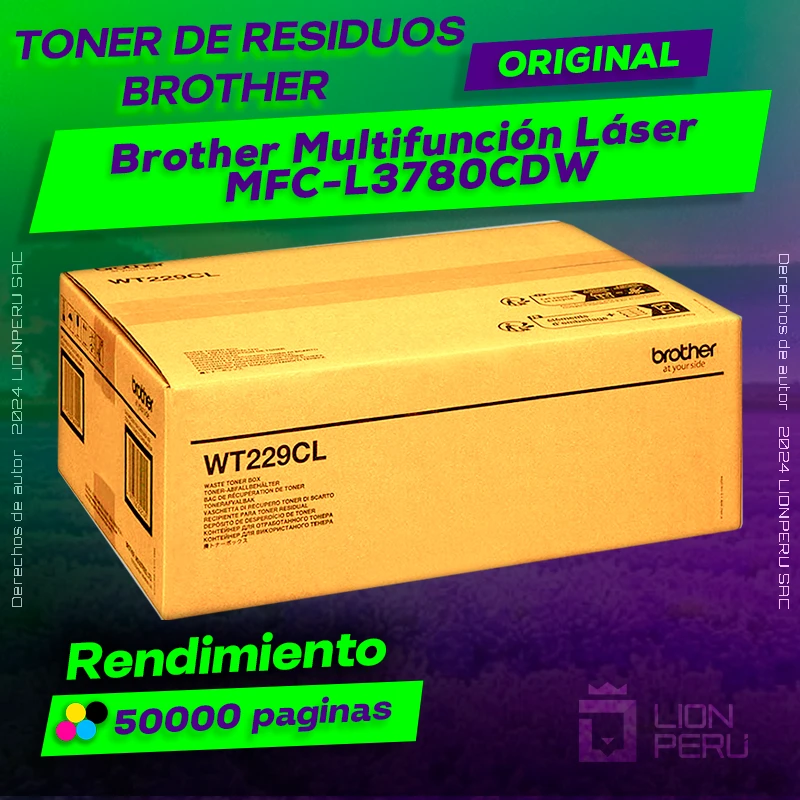 Toner de residuos Brother MFC-L3780CDW Cartucho Original
