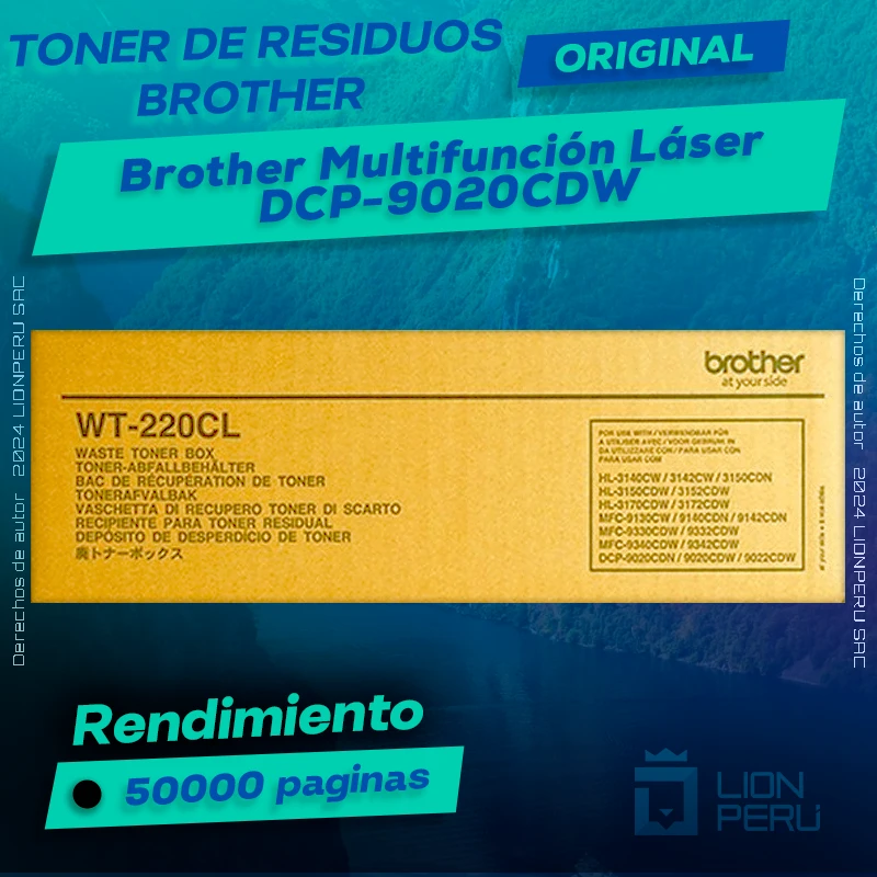 Toner de residuos Brother DCP-9020CDW Láser Original