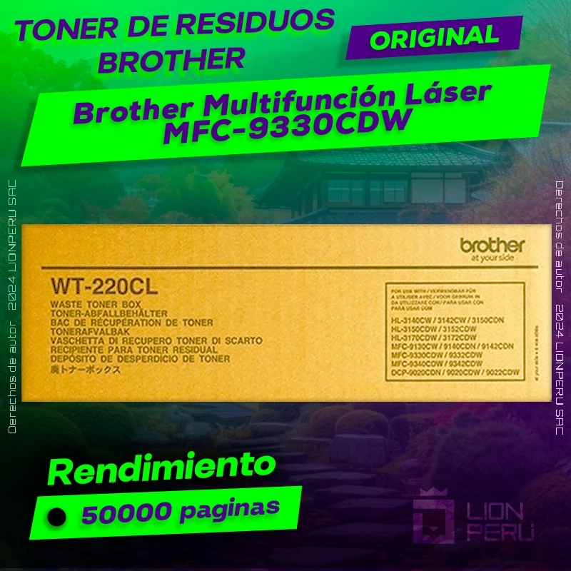 Toner de residuos Brother MFC-9330CDW Láser Original