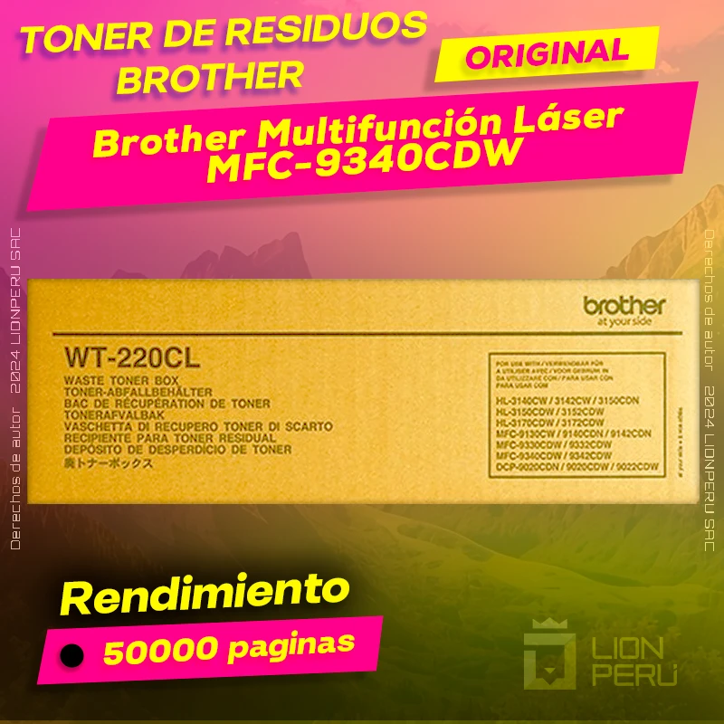 Toner de residuos Brother MFC-9340CDW Láser Original