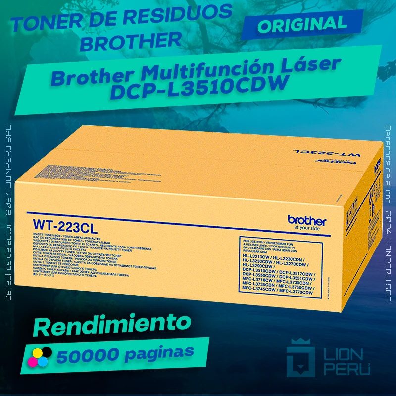 Toner de Residuos Brother DCP-L3510CDW Multifunción Láser