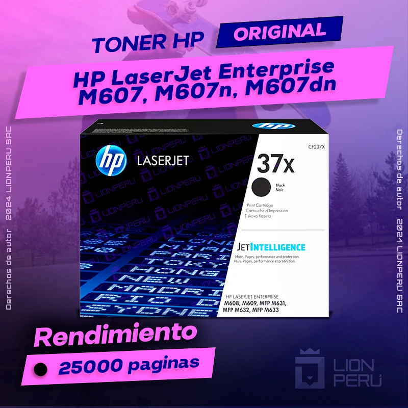 Toner HP LaserJet Enterprise M607, M607n, M607dn