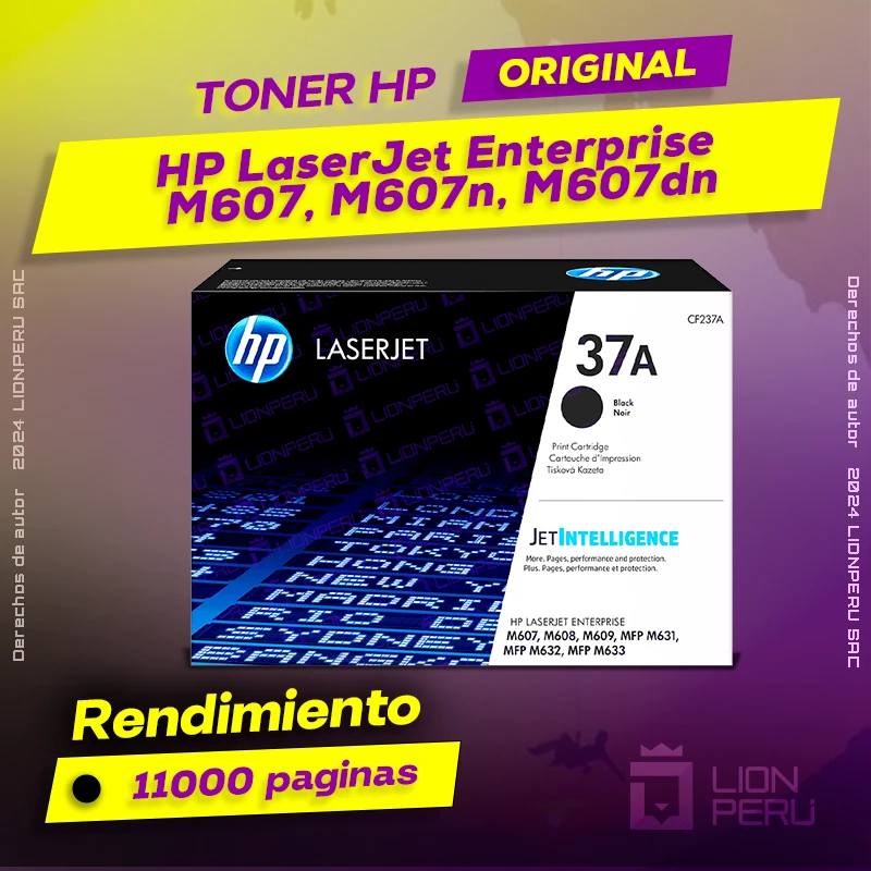 Toner HP LaserJet Enterprise M607, M607n, M607dn