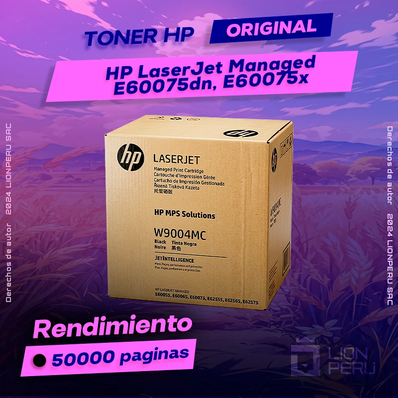 Toner HP E60075dn, E60075x LaserJet Managed Negro