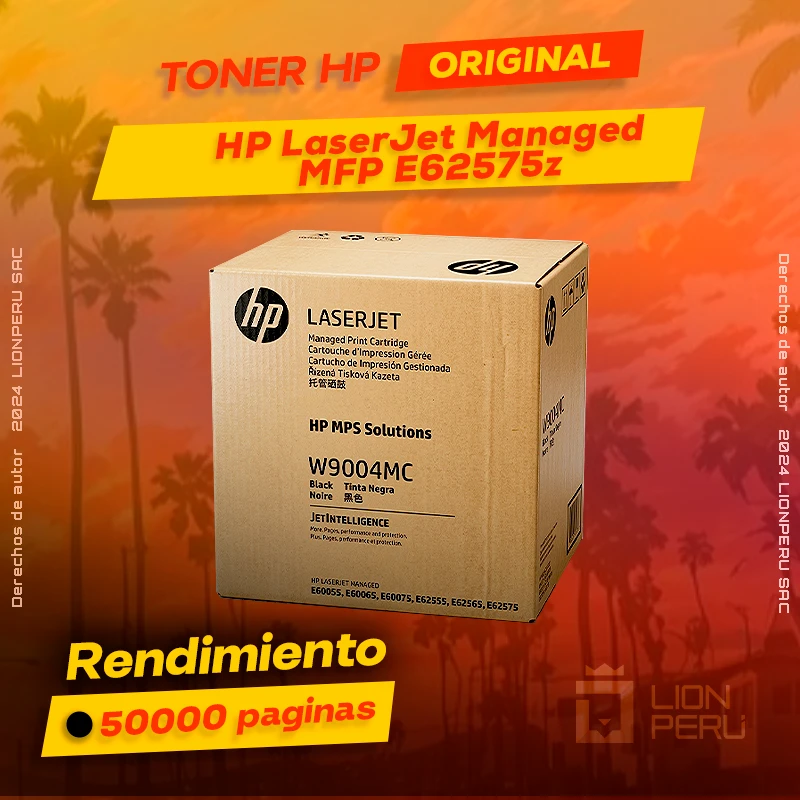 Toner HP Flow MFP E62575z LaserJet Managed Original Negro