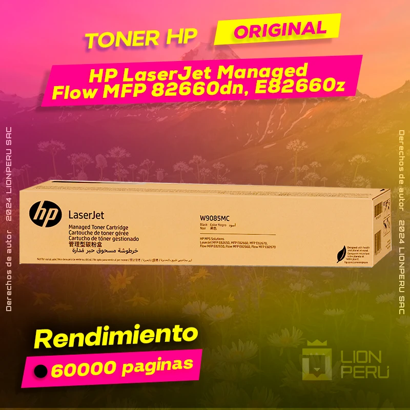 Toner HP Flow MFP 82660dn, E82660z LaserJet Managed Original Negro