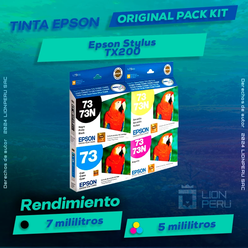 Tinta Epson TX200 Stylus Cartucho de Tinta Original