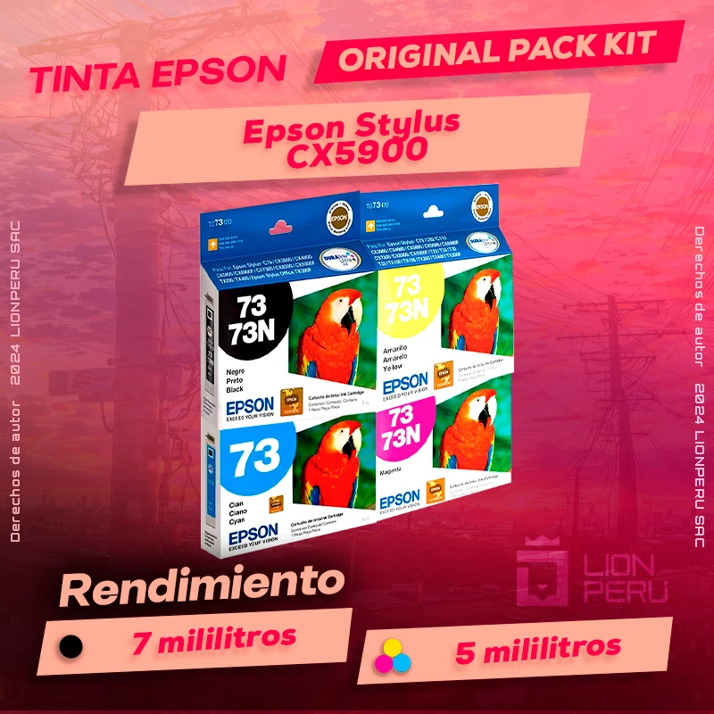 Tinta Epson CX5900 Stylus Cartucho de Tinta Original