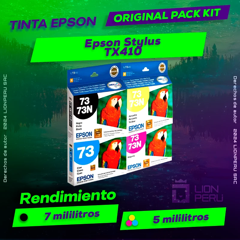 Tinta Epson TX410 Stylus Cartucho de Tinta Original