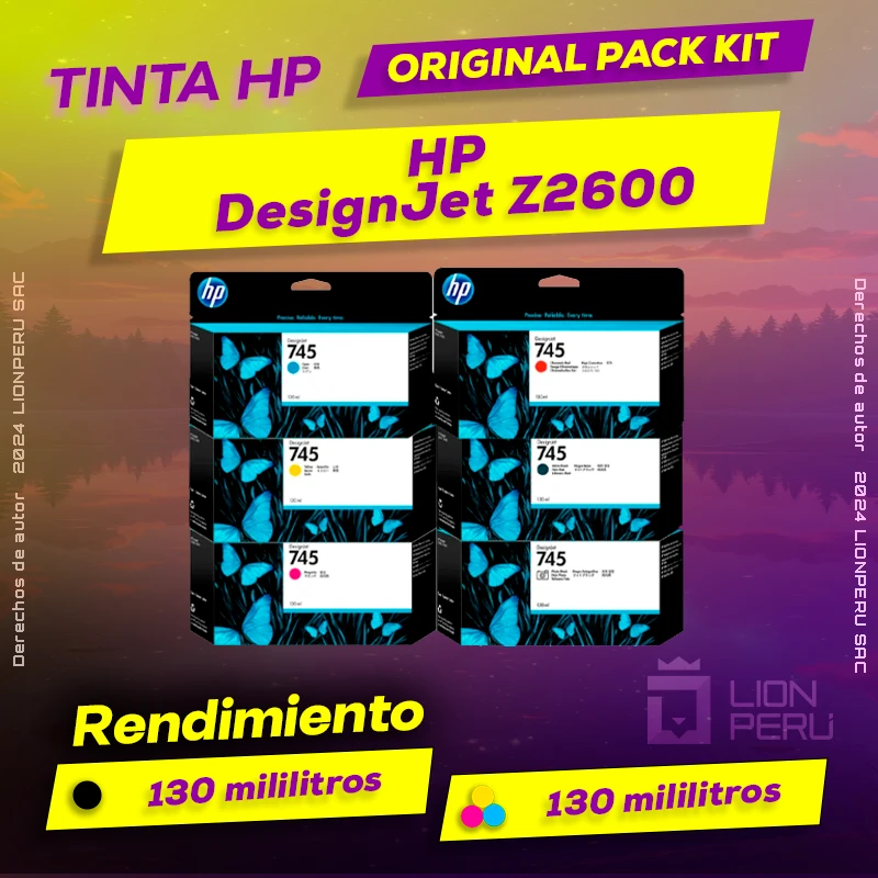 Tinta HP DesignJet Z2600 Cartucho Original