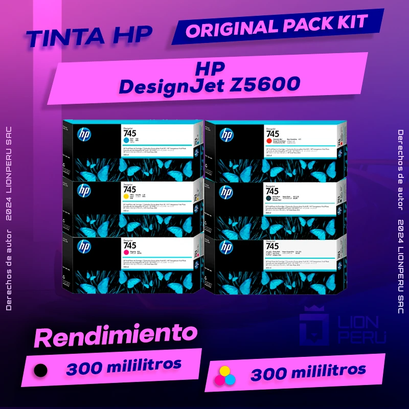 Tinta HP DesignJet Z5600 Cartucho Original
