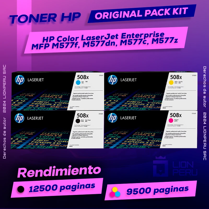 Toner HP MFP M577f, M577dn, M577c, M577z Color LaserJet