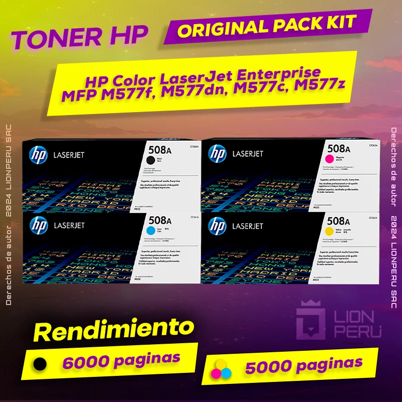 Toner HP MFP M577f, M577dn, M577c, M577z Color LaserJet