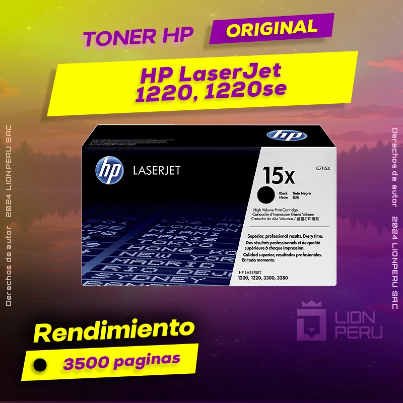 Toner HP 1220, 1220se LaserJet Cartucho Original