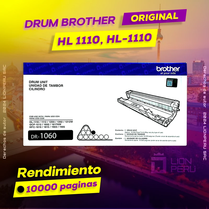 Drum Brother HL 1110, HL-1110 Tambor Unit Original, ofrece un rendimiento de Calidad a un super Precio, ingresa y consigue el tuyo… ¡¡YA!!